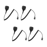 4 Pack Maxtop APM250-Y3 IP56 Waterproof Shoulder Speaker Microphone for Vertex Standard VX-417 VX-418 VX-420
