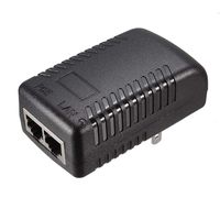 uxcell 15v 1a Poe Power Supply Injector Power Over Ethernet Adapter Wall Plug US Plug for Camera Wireless IP Point