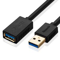 USB 3.0 Extension Cable 12 Feet,Ruaeoda 12 Foot USB Power Extension Cable SuperSpeed USB 3.0 Type A Male to Female Extension Cord for Xbox,Printer,Playstation,USB Flash Drive,Card Reader,Hard Drive
