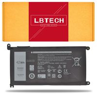 LBTECH Compatible WDX0R Laptop Battery Replacement for Dell Inspiron 17 5767 5765 13 7368 5378 7378 5368 15 5567 5568 5578 5565 7579 7569 7560 7570 11.4V 42Wh