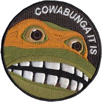 Bitway Tactical Cowabunga It is Embroidered Hook-Backed Morale Patch