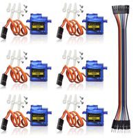 6 PCS SG90 Micro Servo Motor 9G for RC Helicopter Airplane Remote Control for Arduino Raspberry Pi(Include Dupont Cable)