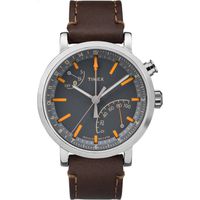 Timex Metropolitan+ | Analog Activity Tracker Watch Leather Grey Dial TW2P92300