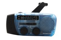 Eton FR150 Microlink Solar-Powered, Self-Powered AM/FM/Weatherband Portable Radio with Flashlight and Cell Phone Charger, Blue
