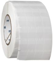 Brady THT-56-427-10 0.75" Width x 0.937" Height, B-427 Self-Laminating Vinyl, Matte Finish White/Translucent Thermal Transfer Printable Label (10000 per Roll)