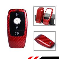 Cuztom Tuning Red Carbon Fiber Case for 2017-2019 Mercedes Benz W213 E-Class E300 E43 E63 S-Class S63 S500 C-Class C63 W205 Smart Key Fob
