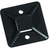 Partners Brand PCTM33B Cable Tie Mounts, 3/4" x 3/4", Black (Pack of 100)
