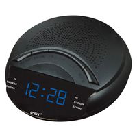 Elong Auto Search am fm Digital Alarm Clock Radio Blue for Bedrooms Gift for Elder