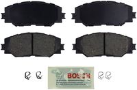 Bosch BE1210 Blue Disc Brake Pad Set for Select Lexus HS250h; Pontiac Vibe; Scion xA, xD; and Toyota Corolla, Matrix, Prius V, RAV4 - FRONT