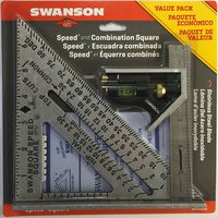 Swanson Tool S0101CB Speed Square Layout Tool with Blue Book and Combination Square Value Pack
