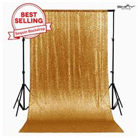 ShinyBeauty Gold-10FTx12FT-Glitter Backdrop Curtain Star Wars Backdrop Glitter Backdrop SEQUIN-CURTAIN-BACKDROP-0821E