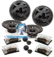 2 SPL AS-60C 6.5" 200W RMS 2-Way Gorilla Series Component Speakers System