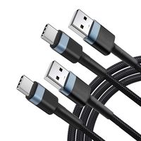 USB C Cable, Benicabe USB Type C Chager Cable Nylon Braided Cord Fast Charging for Samsung Galaxy Note 10 / Note 9 / Note 8, S10e / S10+, S9 / S9 Plus, S8 / S8 Plus (2Pack 3.3FT)