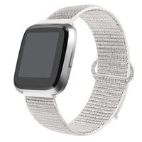 bayite Soft Bands Compatible with Fitbit Versa/Versa 2 Women Men, Breathable Sport Loop Band Replacement Accessories Wristband, Seashell