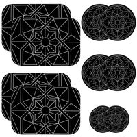 Mount Metal Plate 10 Pack for Magnetic Cell Phone Car Cradle-Less Mounts with 3M Adhesive,Stylish Universal Disc Replacement Sticker for Magnet iPhone Holder Mini Tablet GPS Stand 6 Round 4 Rectangle