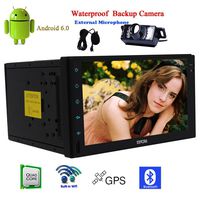 New Car Radio 7" HD Touchscreen Android 6.0 Car Navigation Stereo in Dash 2 Din Quadcore Car Entertainment Multimedia Headunit Support FM/AM/RDS Radio Receiver/GPS Navigation/WiFi/BT/Mirror Link