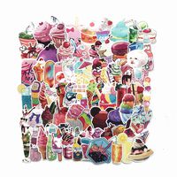 Pink Cute Lovely Laptop Stickers Water Bottle Skateboard Motorcycle Phone Bicycle Luggage Guitar Bike Sticker Decal Pack (C)