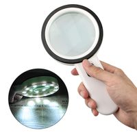 Handheld Magnifying Glass, EEEkit 30X Magnifiers 12 LED Lights High Power, Double Glass Lens, for Seniors Reading/Coins/Stamps/Map/Inspection/Jeweler Watch Repair