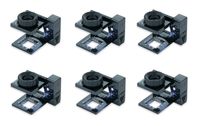 Carson LT-10MU LED Lighted LinenTest 11.5X Focusing Loupes for Stitch & Thread Counting (Set of 6)