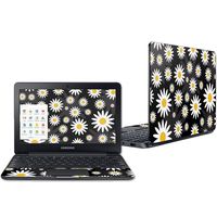 Mightyskins Skin Compatible with Samsung Chromebook 3 11.6" - Daisies | Protective, Durable, and Unique Vinyl Decal Wrap Cover | Easy to Apply, Remove, and Change Styles | Made in The USA