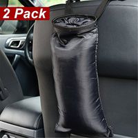 Wakaka 2 Pack Car Trash Bags, Washable Leakproof Seatback Truck Hanging Car Garbage Bags for Travelling,Outdoor,Home and Vehicle