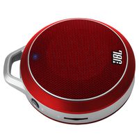 JBL Micro Wireless Ultra-Portable Speaker with Built-In Bass Port and Wireless Bluetooth Connectivity (Red)