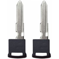 qualitykeylessplus Two Prox Smart Remote Insert Blade Replacements for Suzuki Uncut Key with Free KEYTAG