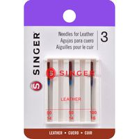 SINGER 2087 Leather Machine Needles, 3-Count