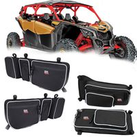 X3 Front and Rear Upper Door Bags for 2017 2018 2019 2020 Can Am Maverick X3 Max XRS XDS Tubor R with Removable Knee Pad