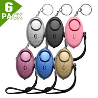 SLMT Safe Sound Personal Alarm 130DB Self Defense Keychain Alarm, Self Protection Personal Safety Alarm for Women, Girls, Kids, Elderly (6multicolor)