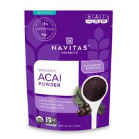 Navitas Organics Acai Powder, 8 oz. Bag - Organic, Non-GMO, Freeze-Dried, Gluten-Free