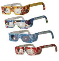 Children's XMAS Glasses  Holiday Eyes (TM) - 10 Pairs - all 4 Styles - Snowflake, Snowman, Reindeer and Santa
