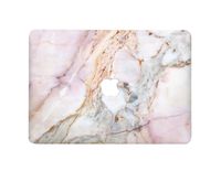 ZIZZDess Pink Marble Laptop Skin Protective Decal For Macbook Protective Notebook Apple Sticker Mac Computer Gift Art Design Vinyl Sleeve (Macbook Pro 15 2017/18 (A1707,A1990), T+B+A)