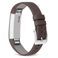 UMAXGET Leather Band Compatible with Fitbit Alta (HR)/Ace Bands, Soft Retro Genuine Leather Replacement Strap Compatible with Fitbit Alta (HR)/Ace Women Men (Tan)