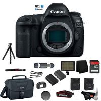 Canon EOS 5D Mark IV Full Frame Digital SLR Camera Body - Bundle with Tripod + LED Light + 32 GB Memory Card + More (International Version)