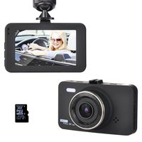 AZGIANT Dash Cam 3" LCD FHD 1080P 170 Degree Wide Angle Dashboard Camera Car Recorder DVR with 16GB SD Card,Night Vision, G-Sensor, WDR,Loop Recording