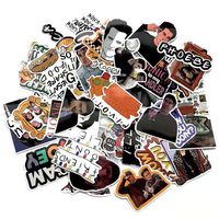 Stickers for Water Bottles, Computer StickersWaterproof,Aesthetic,Trendy Stickers for Teens,Girls Perfect for Waterbottle,Laptop,Phone,Travel Extra Durable 100% Vinyl (66 Friend Stickers)