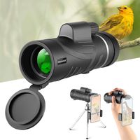 Neewer Monocular Telescope, 12X50 High Power HD with Smartphone Holder and Tripod - Waterproof with Durable Clear FMC BAK4 Prism Compatible with iPhone Samsung Galaxy for Bird Watching Camping Hiking