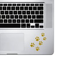StickAny Palm Series Pawprints Sticker for MacBook Pro, Chromebook, and Laptops (Gold)