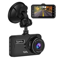 Tovendor DVR Recorder for Cars, FHD 1080P Dash Camera 3'' IPS Screen Car Driving Recorder with G-Sensor WDR, Night Vision and Motion Detection