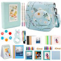 Alohallo 15 in 1 Instax Mini 9 Camera Accessories Set for Fujifilm Instax Mini 9/ Mini 8/ Mini 8+ Camera - Chrysanthemum A