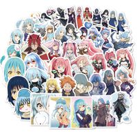 Girl Cute Anime Laptop Sticker 50pcs Pack Lovely Vinyl Skateboard Water Bottle Computer Travel Case Guitar Snowboard Luggage Car Bike Phone Graffiti Decal