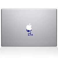 The Decal Guru 1035-MAC-13A-LAV Atlas Stick Figure MacBook Decal Vinyl Sticker - 15" MacBook Pro (2015 & Older) - Dark Blue