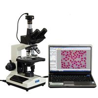 OMAX 40X-2000X Phase Contrast Trinocular Compound LED Microscope + 5MP Camera