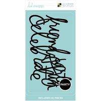 DCWVE Die Cuts with A View Word Pack Heidi Swapp-Black-Party (4 pcs) 615088