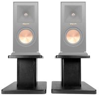 (2) 8" Black Bookshelf Speaker Stands for Klipsch RP-150M Bookshelf Speakers