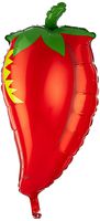 Betallic 15432P Chili Pepper Shape Foil Balloon, 32", Multicolor