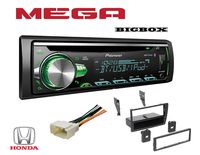 PIONEER 1DIN CAR MP3 CD STEREO W/USB AUX-IN BLUETOOTH & PANDORA+ W/Ai HONK809 Single DIN Installation Dash Kit for Select 2001-2005 Honda Civic Vehicles