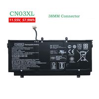 BOWEIRUI CN03XL HSTNN-LB7L 901308-421 (11.55V 57.9Wh 5020mAh) Laptop Battery Replacement for Hp Spectre 13T-AB000 13-AB001 13-AB099 13-AC033DX TPN-Q178 Series 901345-855 38MM Connector (Type 1)