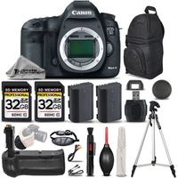 Canon EOS 5D Mark III DSLR Body 22.3MP Full HD 1080p 6 fps + Battery Grip + Backup Battery + 2 Of 32GB Memory Card. All Original Accessories Included - International Version